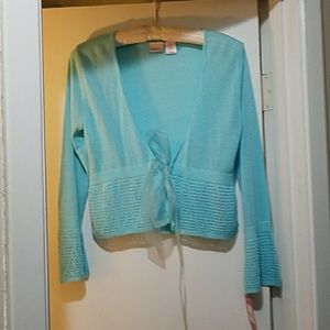 Turquoise cardigan sweater, NWT